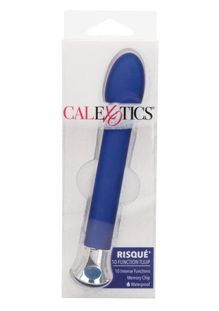 Risque 10 Function Tulip Vibrator - Blue