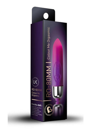 RO 80mm Color Me Orgasmic Bullet Vibrator - Purple