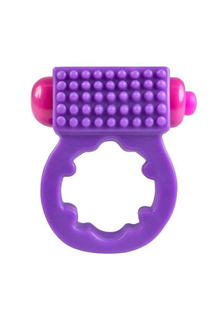 Rock Candy Atomic Sugar Grinder Vibrating Cock Ring - Purple