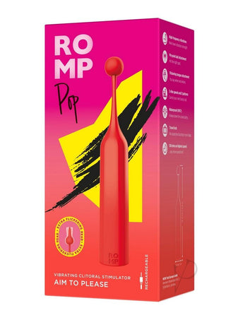 Romp Pop Rechargeable Silicone Clitoral Stimulator - Orange