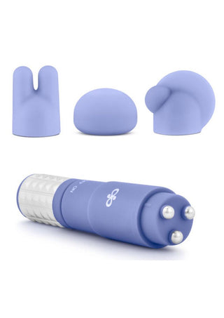 Rose Revitalize Massage Kit with Silicone Attachments - Periwinkle/Purple