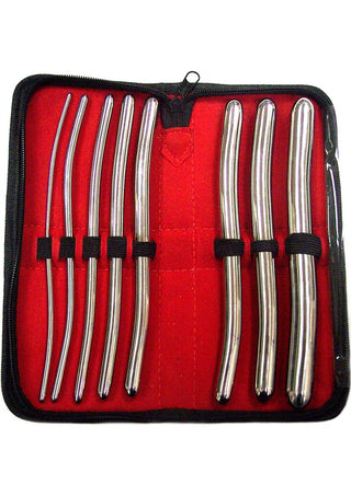 Rouge Hegar Urethral Dilator Stainless - Silver/Steel - 8 Piece Set/Set