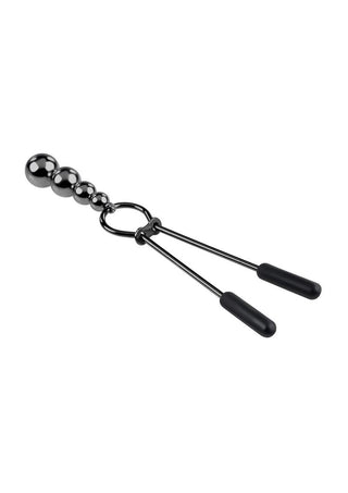 Selopa Beaded Nipple Clamps - Black Chrome