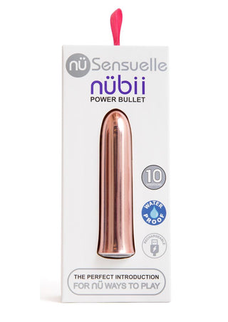 Sensuelle Nubii 15 Function Rechargeable Bullet Vibrator - Rose Gold