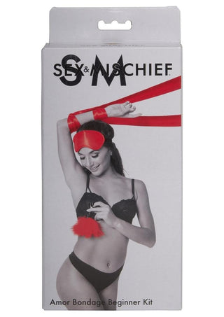 Sex and Mischief Amor Bondage Beginner Kit - Black/Red