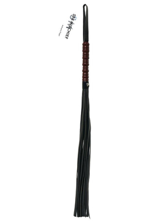 Sex and Mischief Mahogany Flogger - Black