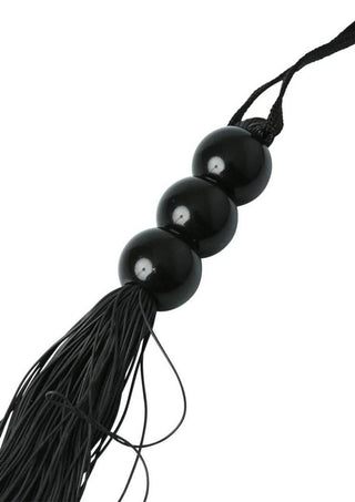 Sex and Mischief Medium Rubber Whip - Black - 14in