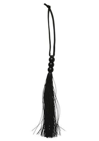 Sex and Mischief Small Rubber Whip - Black - 10in