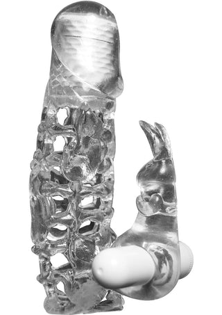 Sex Vibrating Rabbit Extender - Clear