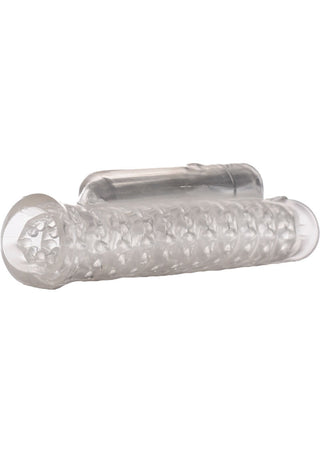 Sexflesh- Palm-Tec Overdrive Vibro Sleeve - Clear