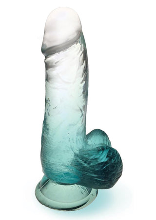 Shades Gradient Dildo - Emerald/Green - Small - 6in