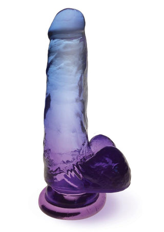 Shades Gradient Dildo - Blue/Purple/Violet - 7in