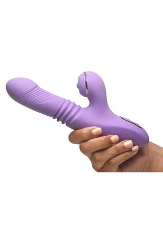 Shegasm Pro-Thrust Max Rechargeable Silicone Thrusting and Pulsing Rabbit