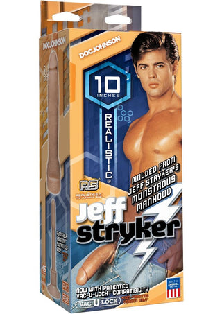 Signature Cocks Jeff Stryker Vibrating Dildo - Flesh/Vanilla - 10in