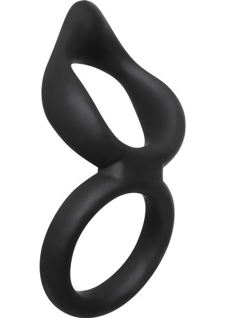 Silicone Dual Ring Clit Tickler Cock Ring