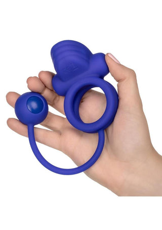 Silicone Rechargeable Dual Rockin Rim Enchancer Cock Ring