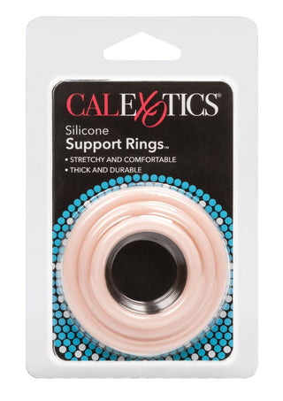 Silicone Support Rings Cock Rings - Ivory/Vanilla - 3 Piece Set