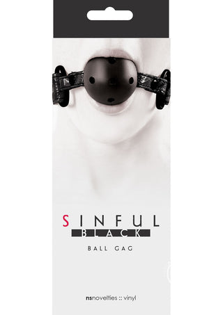 Sinful Ball Gag - Black