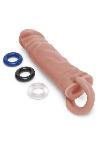 Size Up Silicone Realistic Penis Extender with Ball Loop