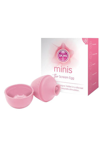 Skins Minis The Scream Silicone Egg - Pink/White