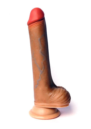 Skintastic So Vein Realistic Dildo with Balls Waterproof - Flesh - 7in