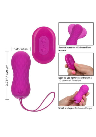 Slay #Spinme Silicone Rechargeable Rotating Vibrator with Remote Control