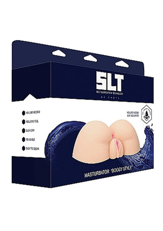 Slt Self Lubrication Masturbator Doggy Style Pussy and Ass - Pussy - Butt - Flesh/Vanilla