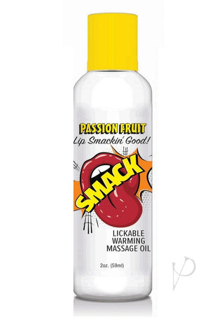 Smack Lickable Massage Oil 2oz - Passion Fruit