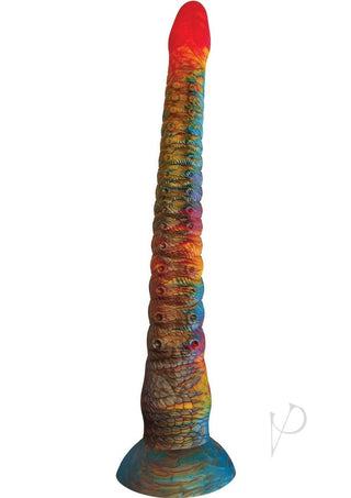 Stardust Kinky Kraken Silicone Dildo with Suction Cup - Multicolor - 13in