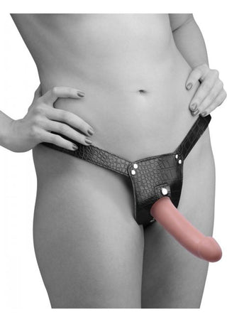 Strap U Plena II Double Penetration Adjustable Strap-On Harness - Vanilla