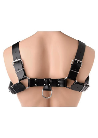 Strict Leather English Bull Dog Harness - Black