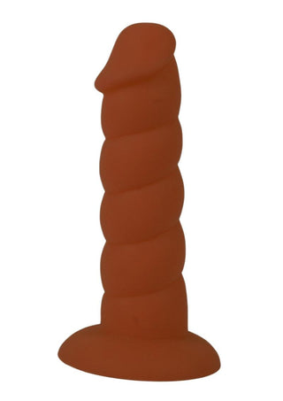 Suga' Daddy Silicone Dildo - Brown/Chocolate - 5.5in