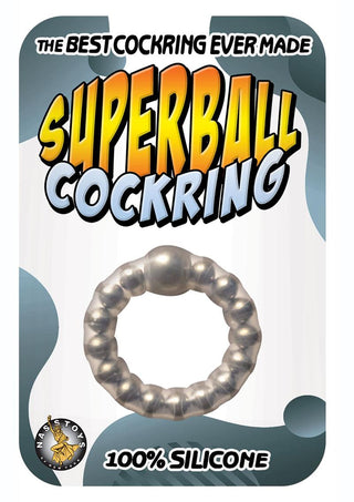 Superball Cockring Silicone - Clear