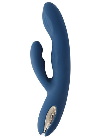 Svakom Aylin Silicone Vibrator - Blue/Silver