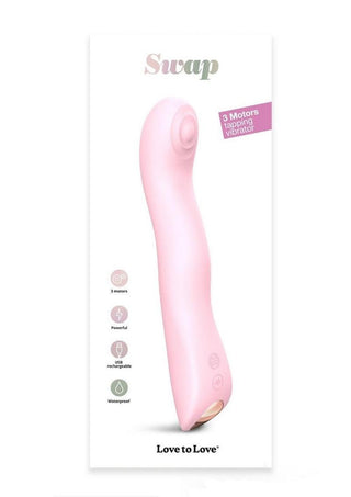 Swap Rechargeable Silicone Vibrator - Baby Pink/Pink