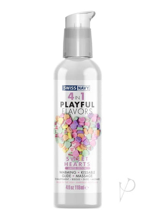 Swiss Navy 4 In 1 Sweetheats Warming Flavored Lubricant - 4oz