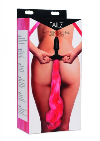 Tailz Pony Tail Anal Plug - Hot Pink/Pink