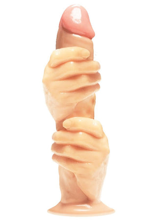 The 2 Fisted Grip 12in Dildo - Flesh/Vanilla