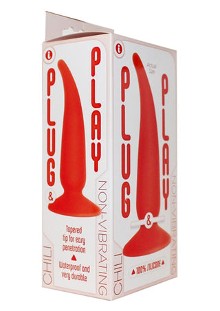 The 9's - Plug and Play Chili Silicone Butt Plug - Red