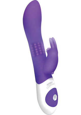 The Beaded Rabbit Rechargeable Silicone G-Spot Vibrator - Purple