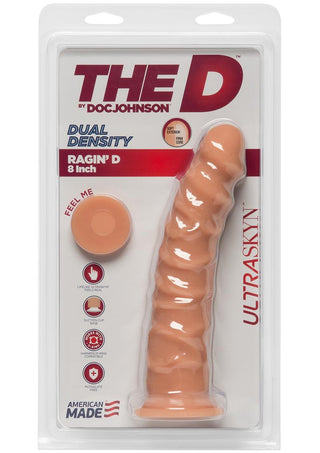 The D Ragin D Ultraskyn Dildo - Flesh/Vanilla - 8in