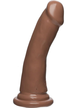 The D Slim D Firmskyn Dildo - Brown/Caramel - 6in