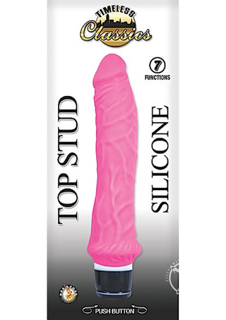 Timeless Classics Top Stud Silicone Vibrator - Pink