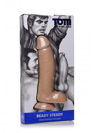 Tom Of Finland Ready Steady Realistic 10.25in Dildo - Flesh/Vanilla