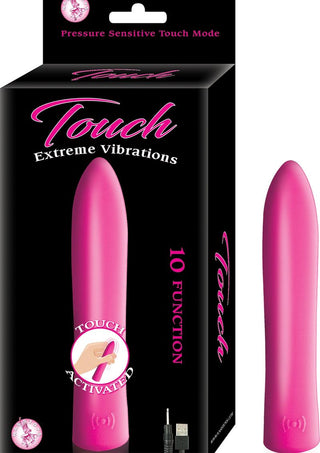 Touch Extreme Vibrations Rechargeable Silicone Vibrator - Pink