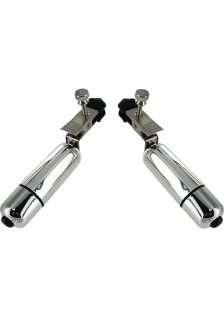 Trinity Men Nipple Clamps with Bullets - Gray