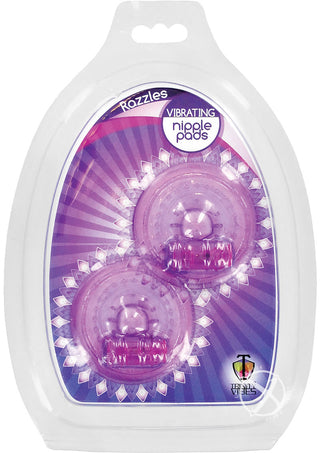 Trinity Vibes Razzle - Vibrating Nipple Pads - Purple