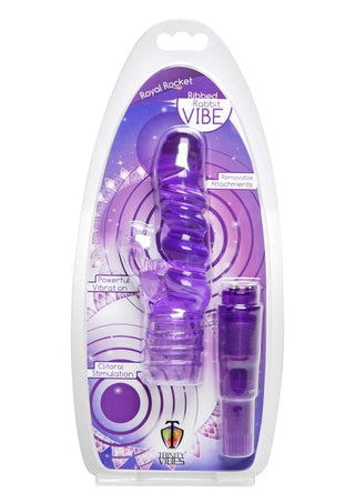 Trinity Vibes Royal Rocket Ribbed Rabbit Vibe - Purple