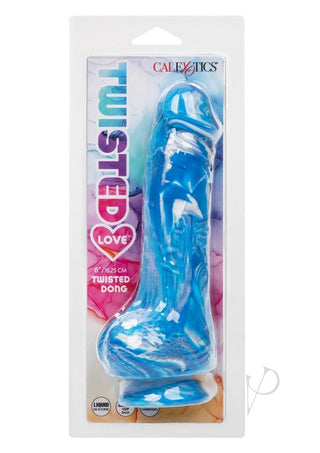 Twisted Love Twisted Dong Silicone Bendable Dildo - Blue