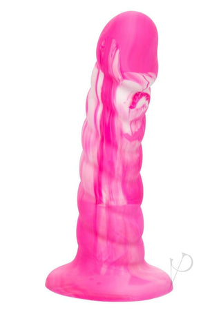 Twisted Love Twisted Ribbed Probe Silicone Anal Probe - Pink